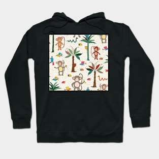 monkeying around in the tropical jungle Hoodie